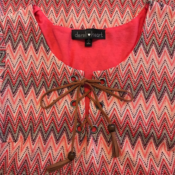 🐙2:$14/3:$19/4:$24🐙 Derek Heart Lace Up Dress - Picture 3 of 6